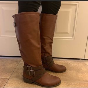 Pink & Pepper brown/tan boots